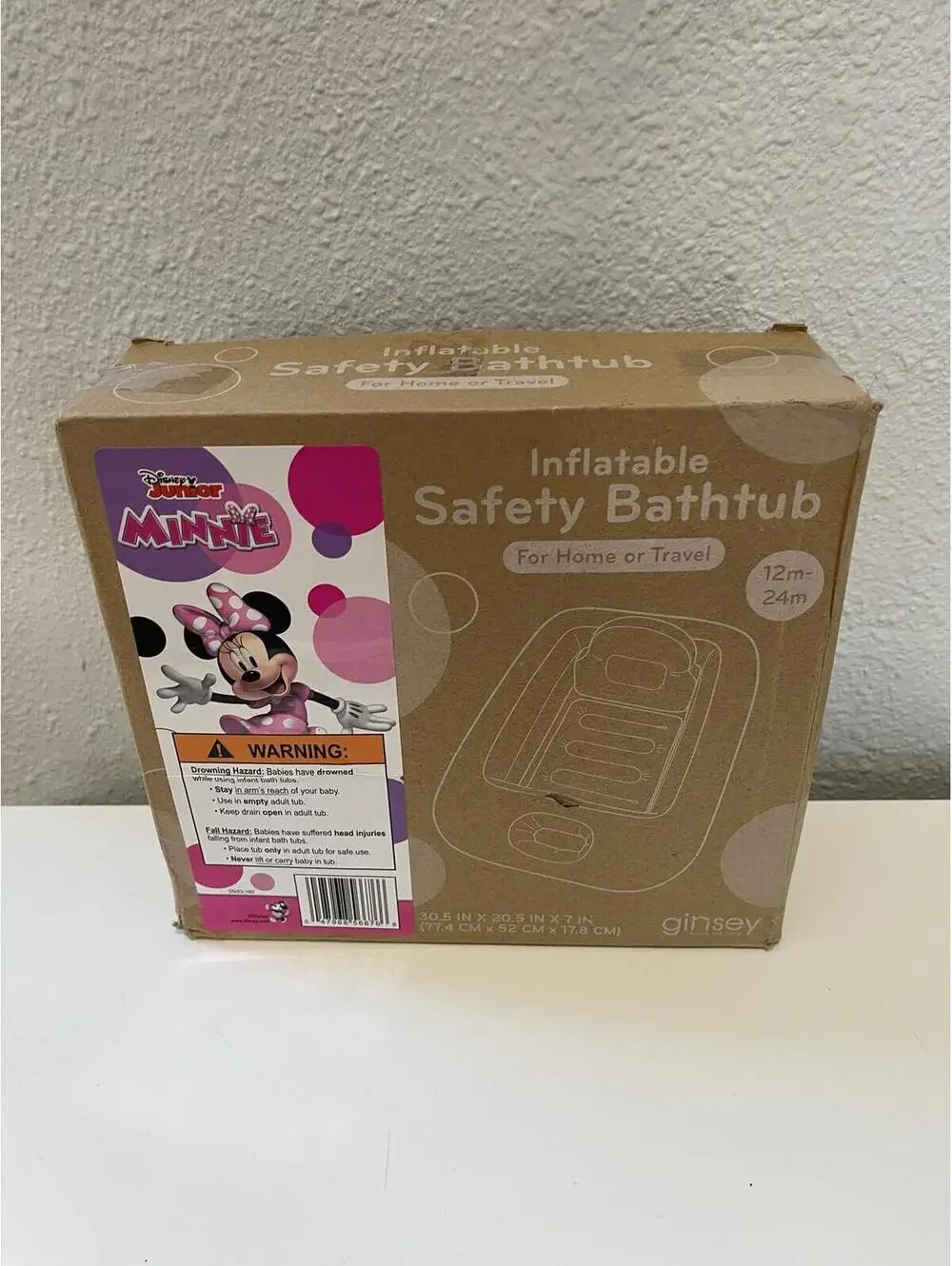 Disney Minnie Inflatable Safety Bathtub for Babies 12-24m